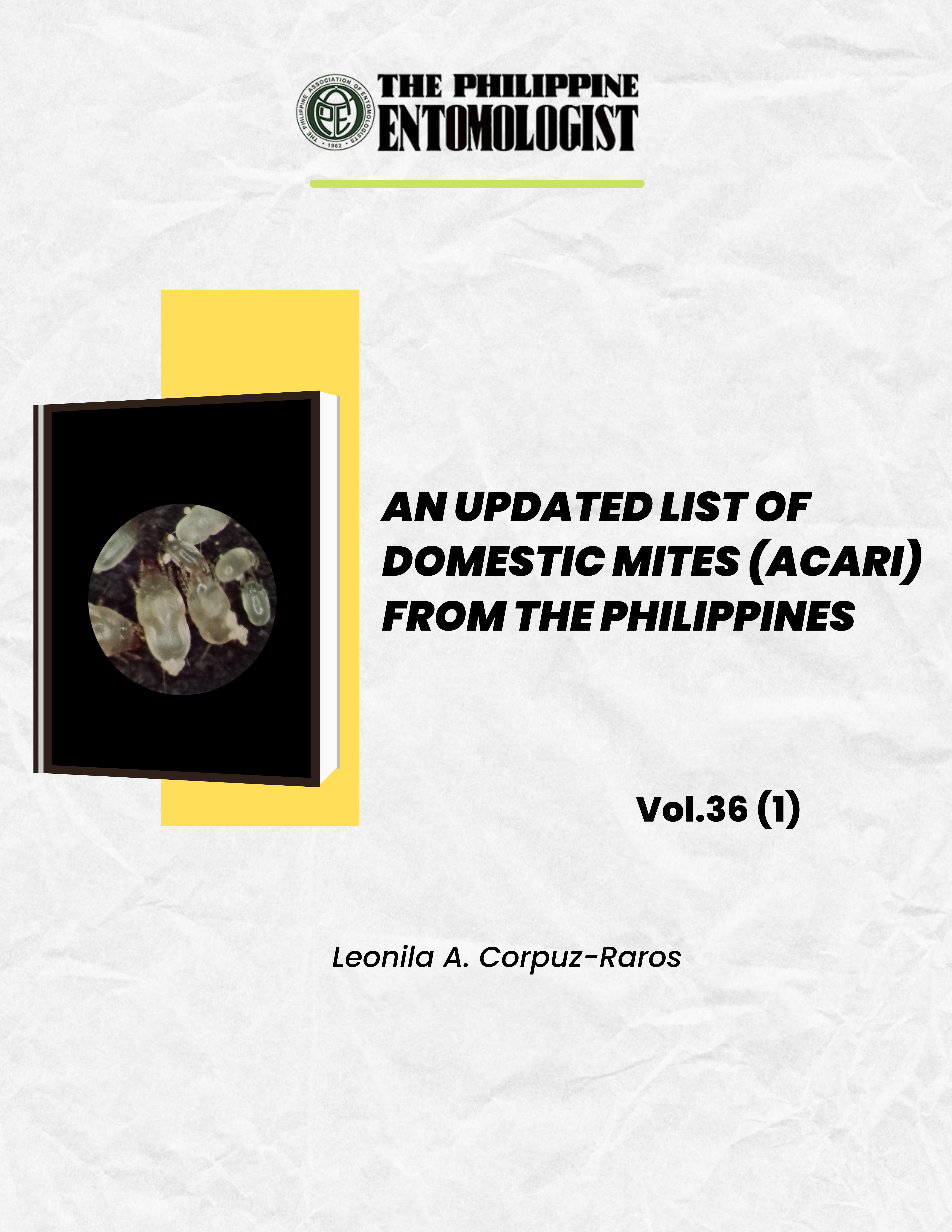 AN UPDATED LIST OF DOMESTIC MITES (ACARI) FROM THE PHILIPPINES
